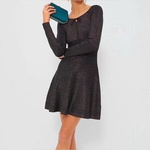 cream cable knitted dress Cream Cable Knit Mock Neck Mini Sweater Dress main image 0